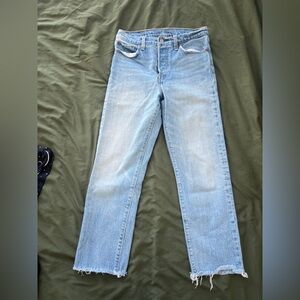 Levi’s Jeans - frayed bottom light wash
